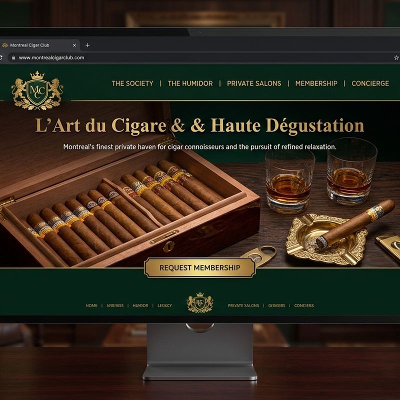 Heritage Luxe concept — leather, brass and cedar